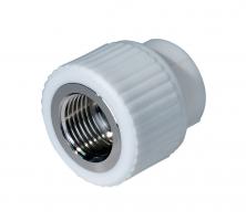 Муфта комб. PP-R ВР  40мм х1 1/4" бел.(10/40)