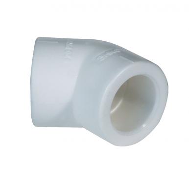 Уголок PP-R  45°  25мм белый (50/650)